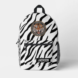 Sac À Dos Imprimé Fierce Tiger Luxe