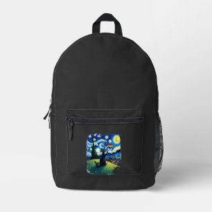Sac À Dos Imprimé Fierté Gay Chat Art Chat Nuit Étoilée Style LGBTQ 