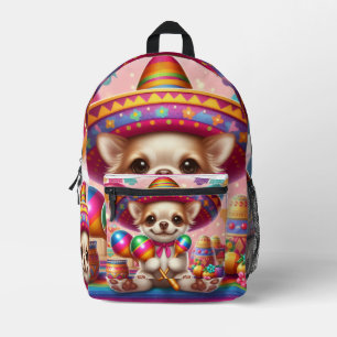 Sac À Dos Imprimé Fiesta Chihuahua