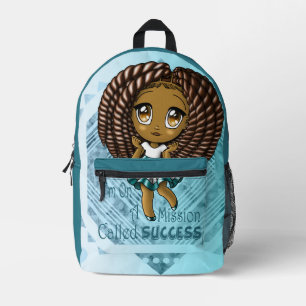 Sac À Dos Imprimé Fille afro-américaine