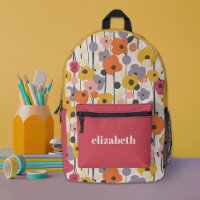 Filles colorées modernes motif floral