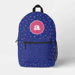 Sac À Dos Imprimé Filles Monogramme Coeurs mignons Imprimer Coupe Sa