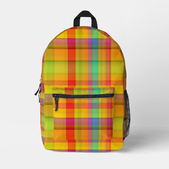Sac À Dos Imprimé flanelle  (Recto)