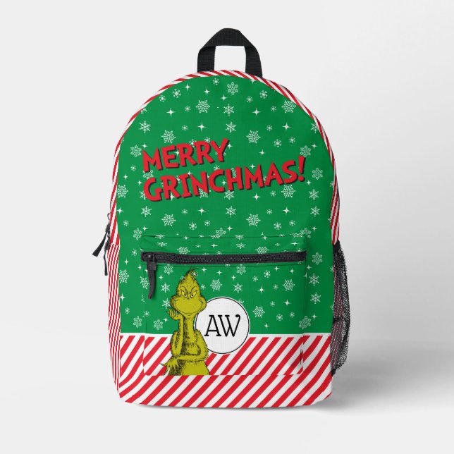 Sac À Dos Imprimé Flèche-neige Grinch (Recto)