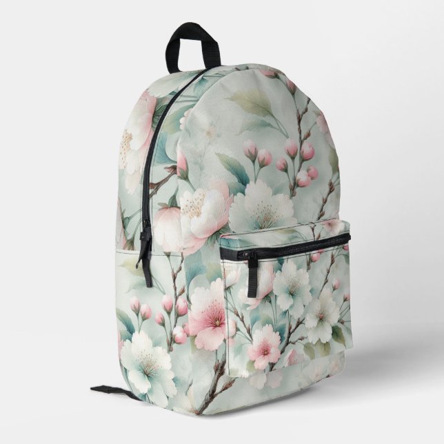 Sac À Dos Imprimé Fleur de cerise (Coin arrière gauche)