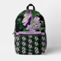 Fleur de géranium violet personnalisée