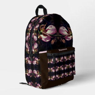 Sac À Dos Imprimé Fleur d'orchidée rose Lady Personnalisée