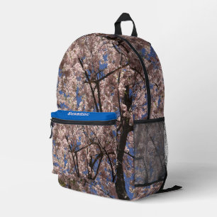 Sac À Dos Imprimé Fleur rose de printemps Parapluie bleu ciel