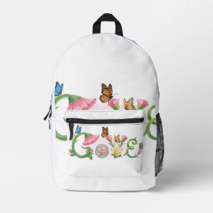 Sac À Dos Imprimé Fleurs Amour