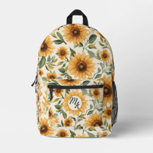 Sac À Dos Imprimé Fleurs de soleil jaunes