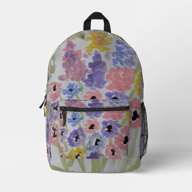 Sac À Dos Imprimé Fleurs sauvages d'été (Recto)