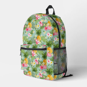 Sac À Dos Imprimé Fleurs tropicales et ananas