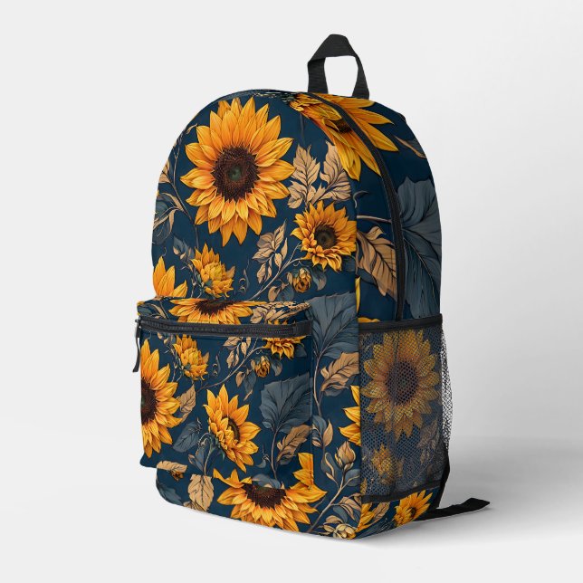 Sac À Dos Imprimé Floral (Coin arrière droit)