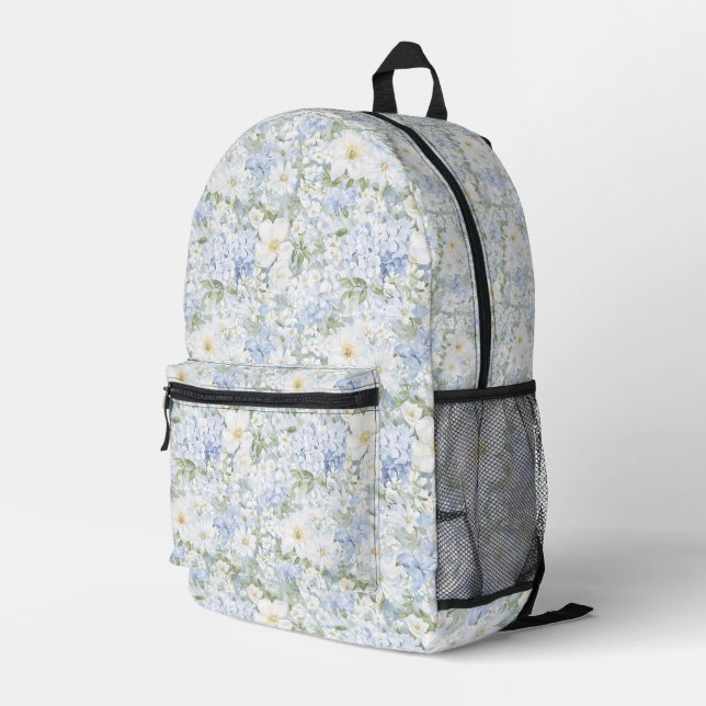Sac À Dos Imprimé Flore blanc chic (Coin arrière droit)