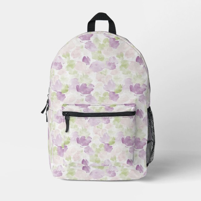 Sac À Dos Imprimé Flore blanc chic (Recto)