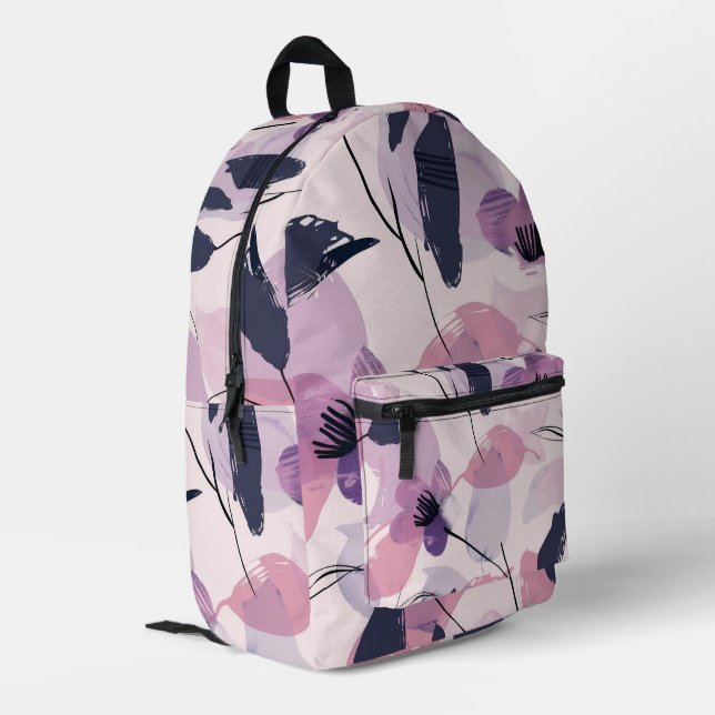 Sac À Dos Imprimé Flores d'aquarelle Whimsical (Coin arrière gauche)