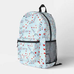 Sac À Dos Imprimé "Folie du Full House : Trois Carrés Éparpillés"