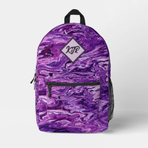 Sac À Dos Imprimé Fonte de marbre foncé Améthyste