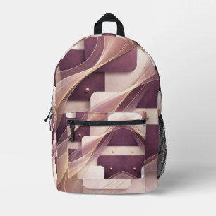 Sac À Dos Imprimé Formes carrées art IA