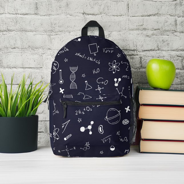 Sac À Dos Imprimé Formulaires scientifiques Motif Personnalisé (Créateur téléchargé)