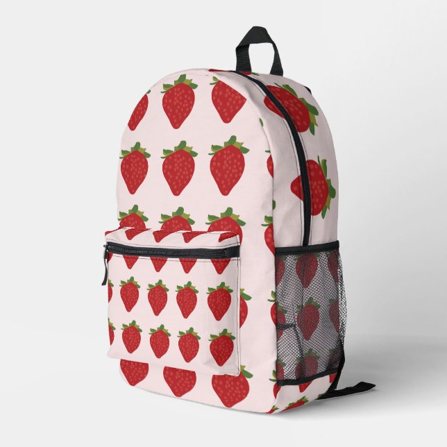 Sac À Dos Imprimé Fruits de fraise Fraises d'été (Coin arrière droit)