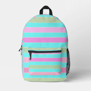 Sac À Dos Imprimé Fun striped lined lines pastel summer colors