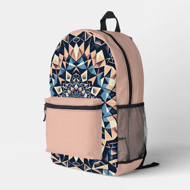 Sac À Dos Imprimé Fusion fractale (Coin arrière droit)