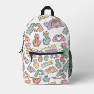 Sac À Dos Imprimé Gâteau "MAMAN !" Mains en forme de cœur – Cadeau m
