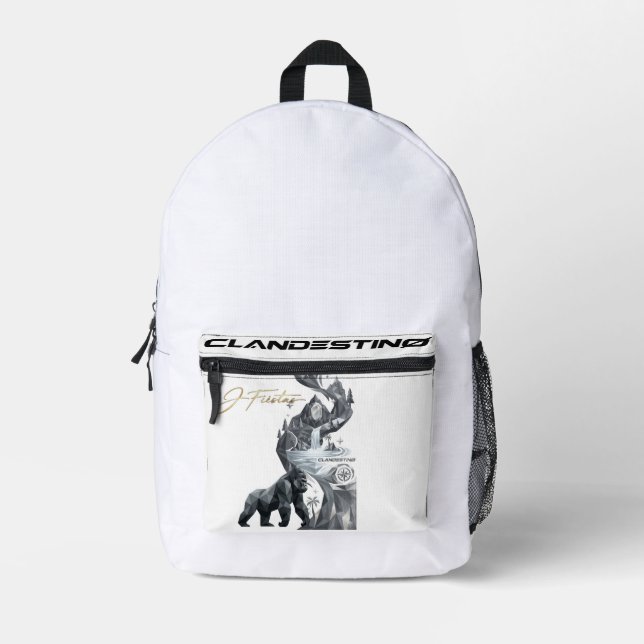 Sac À Dos Imprimé “Geometric Gorilla Jungle Backpack  (Recto)