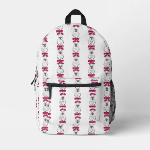 Sac À Dos Imprimé Ghost d'Halloween mignon mais Éffrayant tenant un