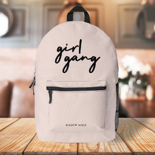 Sac À Dos Imprimé Girl Gang   Le Féminisme Moderne Puissance Fille R