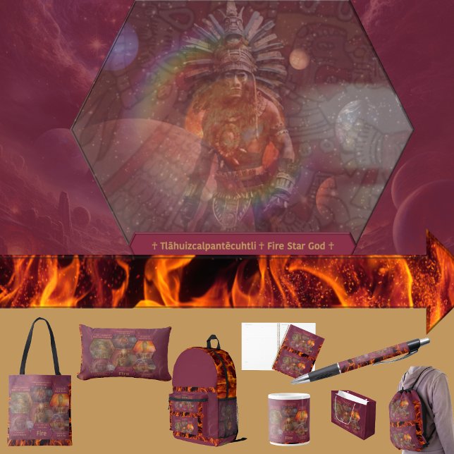 Sac À Dos Imprimé Gods and Goddess Of Fire (Get the full “Gods + Goddesses Of Fire” collection at: https://bit.ly/OurAncestorsZazzle)