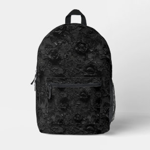 Sac À Dos Imprimé Gothique Noir Motif de dentelle Noir