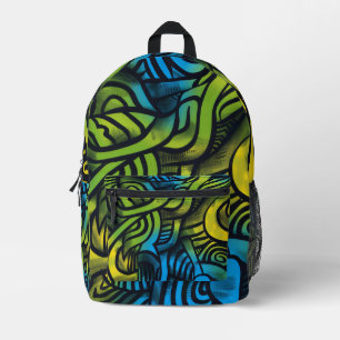 Sac À Dos Imprimé Graffiti tendance moderne et dynamique de style ru