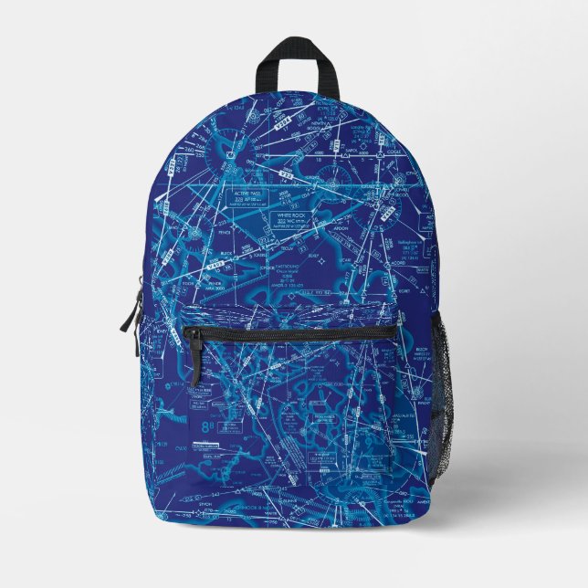 Sac À Dos Imprimé Graphique aéronautique (Recto)