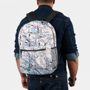 Sac À Dos Imprimé Graphique aéronautique