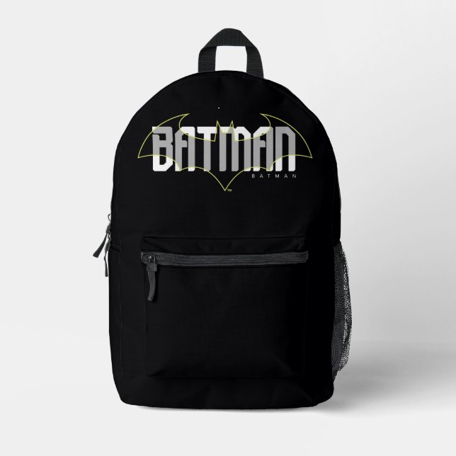 Sac À Dos Imprimé Graphisme du nom Hi-Tech de Batman (Recto)