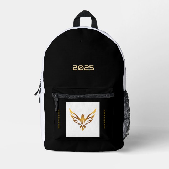 Sac À Dos Imprimé Grattez Or Aigle Imprimé 2025 Année Personnalisée (Recto)
