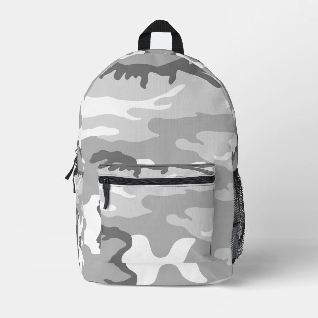 Sac À Dos Imprimé Gray Urban Military Camouflage Pattern (Recto)