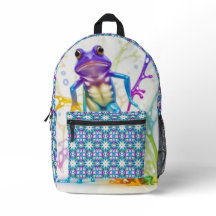 Grenouille dansante vibrante enchantée avec grand