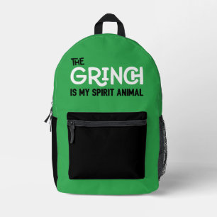 Sac À Dos Imprimé Grinch est ma citation de Spirit Animal