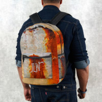 Gris et rouille Orange Grunge Urbain Industriel