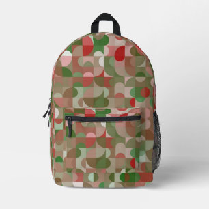 Sac À Dos Imprimé Groovy Boho Mod Retro Geometric