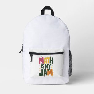 Sac À Dos Imprimé Groovy Math est mon truc premier jour de rentrée s