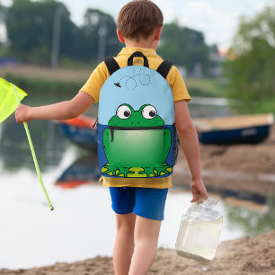 Sac À Dos Imprimé Grosse grenouille verte