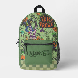 Sac À Dos Imprimé Halloween, des friandises ou un sort, fête d'Hallo