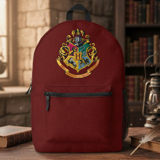 Sac À Dos Imprimé Harry Potter | Cimier de Poudlard - Couleur complè
