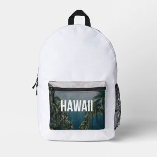Sac À Dos Imprimé Hawaii Tropical Palm Trees Aesthetic