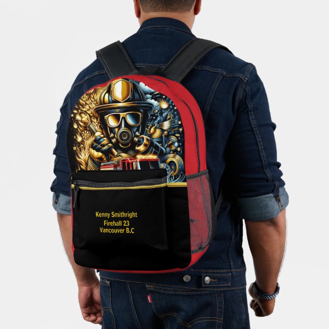 Sac À Dos Imprimé Héros de tous les jours Pompiers Heure d'or (Insitu (Modèle))