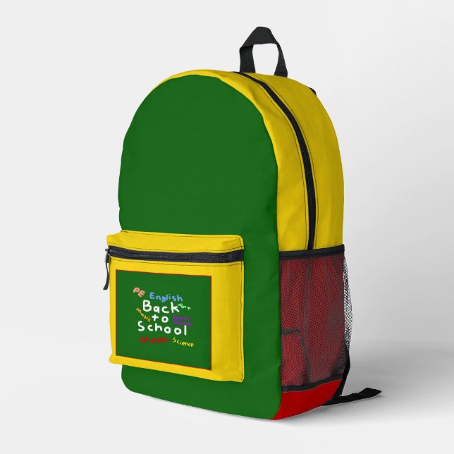 Sac À Dos Imprimé HI54EDU Retour à l'école (Coin arrière droit)